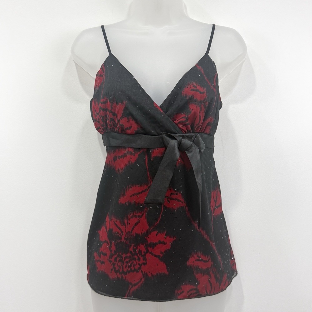 VTG Y2K Hot Tempered Cami L Babydoll Whimsigoth Vamp Glitter Fairy Grunge